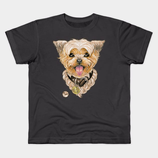 Yorkshire Terrier Kids T-Shirt by Nat Ewert Art